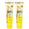 Spry Xylitol Baby Toothpaste, Natural Toddler Toothpaste, Fluoride Free Toothpaste for Kids, Xylitol Toothpaste for Kids Age 3 Months and Up, Tooth Gel Strawberry Banana 2 Fl Oz (Pack of 2)