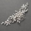SWEETV Bride Wedding Hair Comb Rhinestone Bridal Hair Accessories Pearl Bridal Hair Pieces Bridal Hair Clips Hair Side Comb for Women and Girls