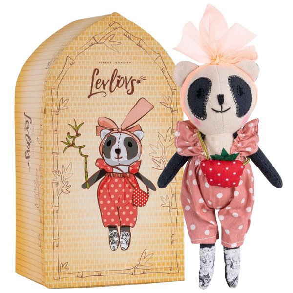 LEVLOVS Christmas Mouse in a Matchbox Toy Baby Registry Gift Panda Plush Toy