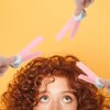 2 Pcs Volumizing Hair Clips, Hair Root Curler Clip, Fluffy Hair Volumizing Clips, Hair Styling Tool for DIY Curly Hair(pink)