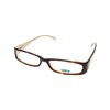 Calabria Splash 52 Rectangular Reading Glasses +0.50 Tortoise Cream Women Trendy Single Power Readers Ladies Modern Eyeglass