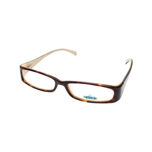 Calabria Splash 52 Rectangular Reading Glasses +0.50 Tortoise Cream Women Trendy Single Power Readers Ladies Modern Eyeglass