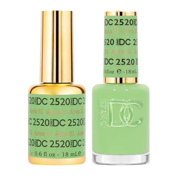 DND Gel Polish Set - 1 each of Gel Polish and Nail Polish, 2522 Kiwi Kisses, 0.5 Fl Oz