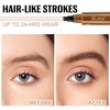 Generic Eyebrow Pen, 2024 New 3D Waterproof Microblading Eyebrow Pencil, Magical Upgraded Eye Brow Pencils with 4 Fork Tip & Spoolie Brush for Hair - Light Brown