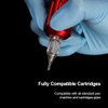 Tattoo Cartridge Needles, CINRA 40Pcs Tattoo Needles Mixed Needle Cartridge 1003RL 1005RL 1007RL 1207RS 1209RS 1207RM 1207M1 1209M1 Round Liner Shader Magnum Cartridge Needles for Tattoo Supplies