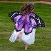 Sunlisky Kids Butterfly Wings Costume for Girls Fairy-Wings Mask Party Favors Gifts (Purple Sets)
