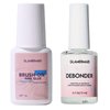 GLAMERMAID 2Pcs/Set Super Strong Nail Glue Remover for Press on Nails with Nail Glue Debonder Kit, Nail Glue with Brush for Nails Tip & Nail Glue Remover Glue off for Acrylic False Nails
