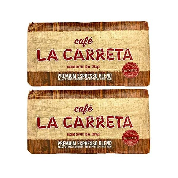 Cafe La Carreta Espresso Coffee 10 oz Miami Cuban-style Espresso