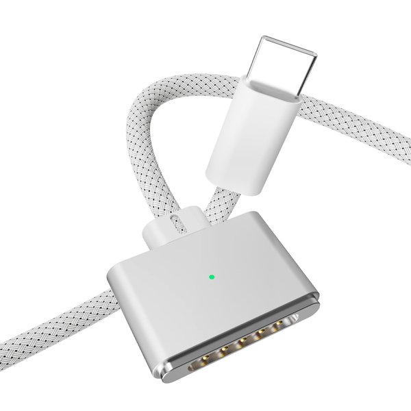 LONNIELONLI 140W USB-C to Magnetic 3 Cable, Compatible with MacBook Pro (14/16-inch, 2023/2021)，MacBook Air 2022 M2, MacBook Pro 2023 M2 Pro & Max 14" 16" - 6.6ft