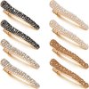 WILLBOND 16 Pieces Pearls Rhinestone Hair Clips, 4 Colors - Durable Alligator Hairpins for Women Girls Hair Styling Tools Accessories