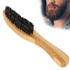 Beard Styling Brush, Strong Toughness Beard Brush Portable Ergonomic Curved Design for Beard and Mustache for Straightens and Promotes Beard Growth