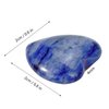 Marrywindix 15 Packs 0.8 Inch Healing Crystal Natural Sodalite Heart Love Carved Palm Worry Stone Chakra Reiki Balancing