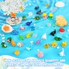 38pcs Ocean Mini Resin Animals 38 Styles Tiny Sea Resin Animals Figurines Miniature Little Small Plastic Animal Figures Bulk for Garden Micro Landscape DIY Fish Tank Aquarium Potted Dollhouse Decor