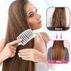 Hair Brush, Curved Vented Brush Faster Blow Drying, Professional Curved Vent Styling Hair Brushes for Women, Men, Paddle Detangling Brush for Wet Dry Curly Thick Straight Hair(Pink)