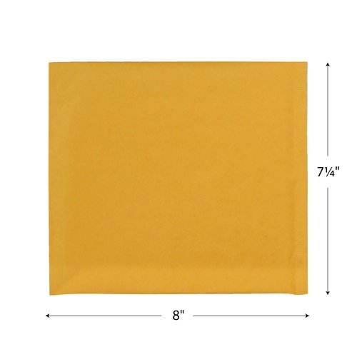 Sealed Air Jiffylite Brown Kraft CD Disc Air Bubble Mailers, 25 Pack (44169)