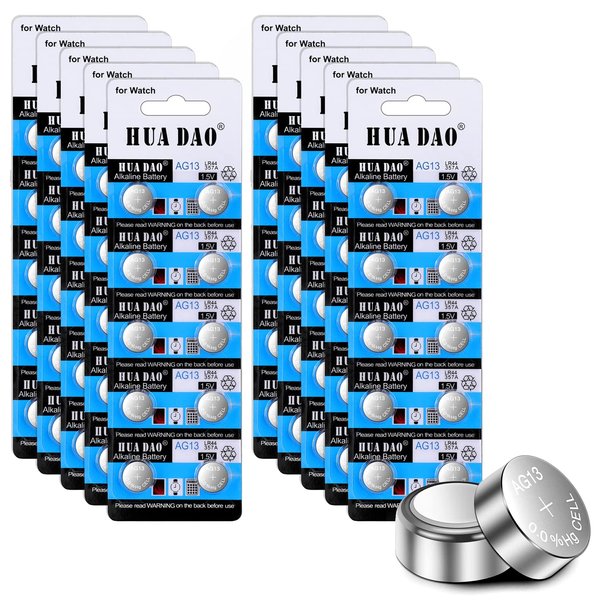 200 Pack AG13 LR44 Lr 44b l1154c SR44 Batteries A76 357 303 1154 1.5 Volt Batteries Button Coin Cell Battery