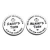 New Dad Mom Gifts Funny Decision Making Coin, New Baby Gift for Parent Mummy Daddy Pregnancy Women First Time to be Moms Dads Mother's Day Father's Day Gifts Double Sided
