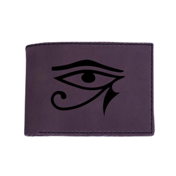 VietsWay Men's The Goddess Wadjet Eye Genuine Leather Flipout Slim ID Wallet MHLT_04