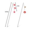 2pcs Mother's Day Theme Hair Sticks Mom Red Lips Hairpin Hair Comb Pendant Hair Updo Gift Accessories MGPFERD