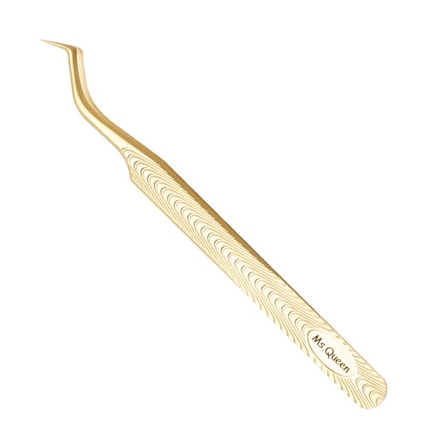 Ms.Queen Lash Tweezers for Eyelash Extension-Professional Lashing Tweezers for Mega Volume Mink Eyelashes Extensions Applying