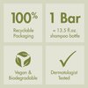 Klorane Ultra-Gentle Shampoo Bar with Oat Milk, Paraben, Preservative and Sulfate Free, Hypoallergenic, Eco-friendly, Biodegradable, Vegan, Dermatologist and Pediatric Tested