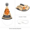 Big Dot of Happiness Nothin' but Net - Basketball - Cone Happy Birthday Party Hats for Kids and Adults - Set of 8 (Standard Size)