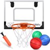 Amarlozn 6" Toddler Mini Basketball for Basketball Hoop, Small Inflatable Replacement Balls, Plastic Sandbox Hoop Toy Set, Beach Sensory Sports Game Gift for Kids 3-10, 3 PCS Rainbow