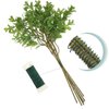 6 Rolls 112 Yards Floral Flexible Paddle Wire Floral Bind Wire for Crafts,Garland and Floral Flower Arrangements DIY Craft, Holiday Decoration (Green Red Silver Gold Black Rose Gold)