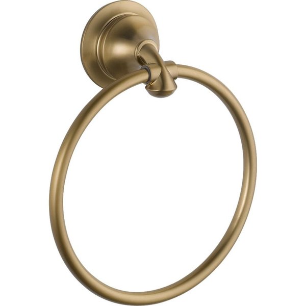 DELTA FAUCET 79446-CZ Linden Wall Mounted Towel Ring in Champagne Bronze
