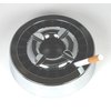 Buddies Silver Round Metal Ashtray Built-In Extinguisher and Storage 5 1/2"