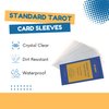 Boltquan 72x122 mm Tarot Card Sleeves – Premium Protective Card Sleeves for Standard Tarot Decks, Durable Clear Non-Glare Finish, Fits Most Tarot Cards