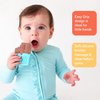 Nuby All Silicone Chocolate Chip Cookie and Chocolate Bar Teether - 3+ Months (Cookie/Chocolate)
