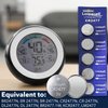 LOOPACELL CR2477 3V Lithium Cell - 3V Long Lasting Coin Cell Battery - Button Battery Cell for Indoor & Outdoor Weather Station, Hygrometer, WiFi Thermometer, Polar FT7 Watch & More