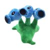 JHESAO 7" Pea Plants and Zombies Peashooter Plush Toys Threepeater PVZ Plush 1 2 Stuffed Soft Doll Three-Heads Ice Pea Toy New
