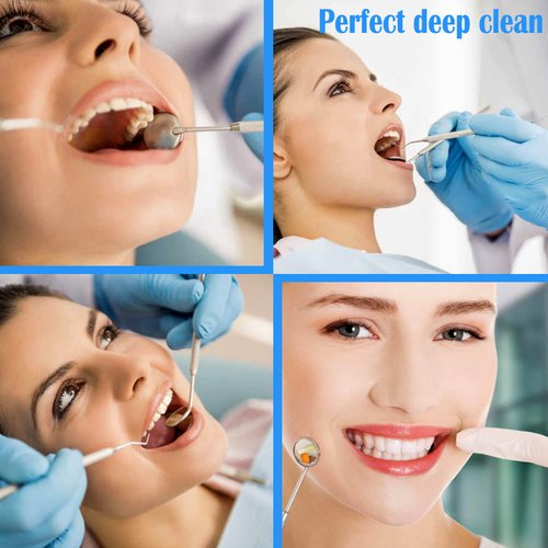 SENLMLER Professional Dental Pick Tools Kit, Teeth Cleaning Calculus Remover Tool for Dentist, Personal Using, Pets Oral Care Set with Dental Mirror Dental Tartar Scraper Dental Probe and Storage Box