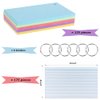 300 Pieces Ruled Index Cards Flash Cards Pack Index Cards with Rings Lined Color Note Cards Flashcards for Studying for Adults Kids Home Classroom Office (4×6)