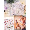 36 Pcs Autumn Fall Nail Art Stickers and Maple Leaf Nail Glitter Sequins, Kalolary 3D Self-Adhesive Fall Maple Leaf Nail Decals Stickers Splarkly Nail Sequins Flake Acrylic Manicure Paillettes