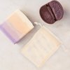 Beaupretty 5Pcs Exfoliating Soap Cottton Linen Soap Drawstring Saver Pouch Bathing Net Holder for Body Scrub Shower Spa (Mixed Color)
