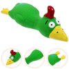 FRCOLOR Latex Chicken Squeaky Dog Chew Toy Interactive Toy for Aggressive Chewers Design for Playtime and Fetch Engaging Squeaky Sound