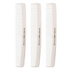 Allegro Combs #415 Combs for Women, 7 Inches Combs for Men, Parting Comb, Hair Comb, Comb for Men 3 Count (White)