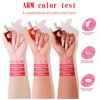 Bekoeen 4PCS Lip Tint Stain Set, Mini Liquid Water Tint,Korean Lip Gloss Moisturizing Natural,Long Lasting Waterproof,Multi-Use Lip and Cheek Tint