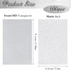 Amabro 100PCS Card Sleeves, Penny Sleeves Bling Silver Trading Card Protector Sleeve Transparent Standard Card Sleeves