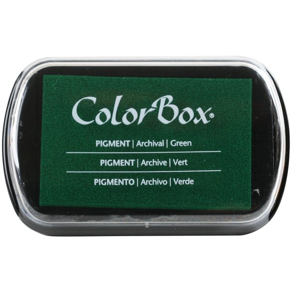 ColorBox Classic Pigment Ink Pad, Full Size, Green
