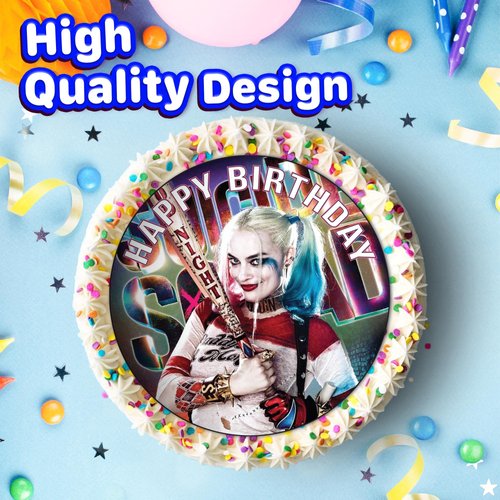 7.5 Inch Edible Cake Toppers (7.5 SUICIDE SQUAD HARLEY QUINN)