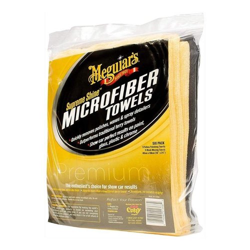 Meguiar's X2025 Supreme Shine Microfiber Towels - 6 Pack