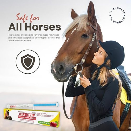 Durvet/EQUINE 698454 Ivermectin Paste 1.87% Bulk for Horses Apple, 6.08 gm