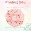 YAJCAJO Shower Cap, Cotton Lining, Keeps Hair Dry, 4 Pieces Waterproof Shower Cap, Reusable Bath Shower Caps for Women Long Hair