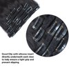 20"Real Clip in Hair Extensions Remy Human Hair Double Weft Thick to Ends Jet Black(#1) 6pieces 85Grams/2.98oz