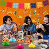 49 PCS Cinco De Mayo Party Decorations, Fiesta Party Decorations Fiesta Banner Hanging Swirls Honeycomb Table Centerpieces Cinco De Mayo Fiesta Party Birthday Decor for Mexican Party Supplies