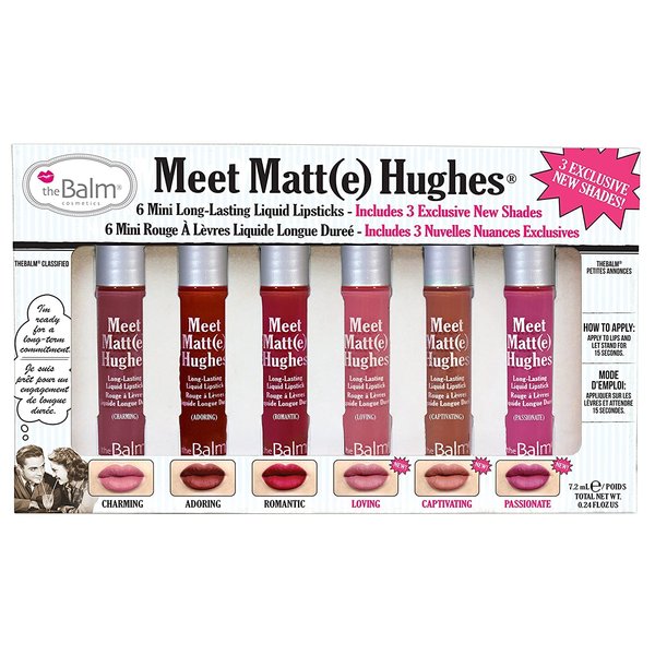 theBalm Meet Matte Hughes 6 Mini Long-Lasting Liquid Lipsticks